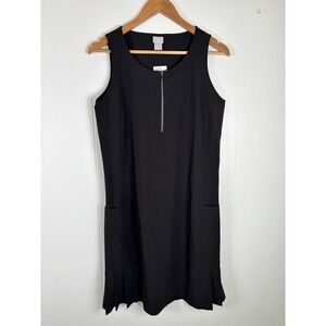 Zenergy by Chico's 00 Women's Size 2 Black Zen Sport Side Pleat Dress - NEW
